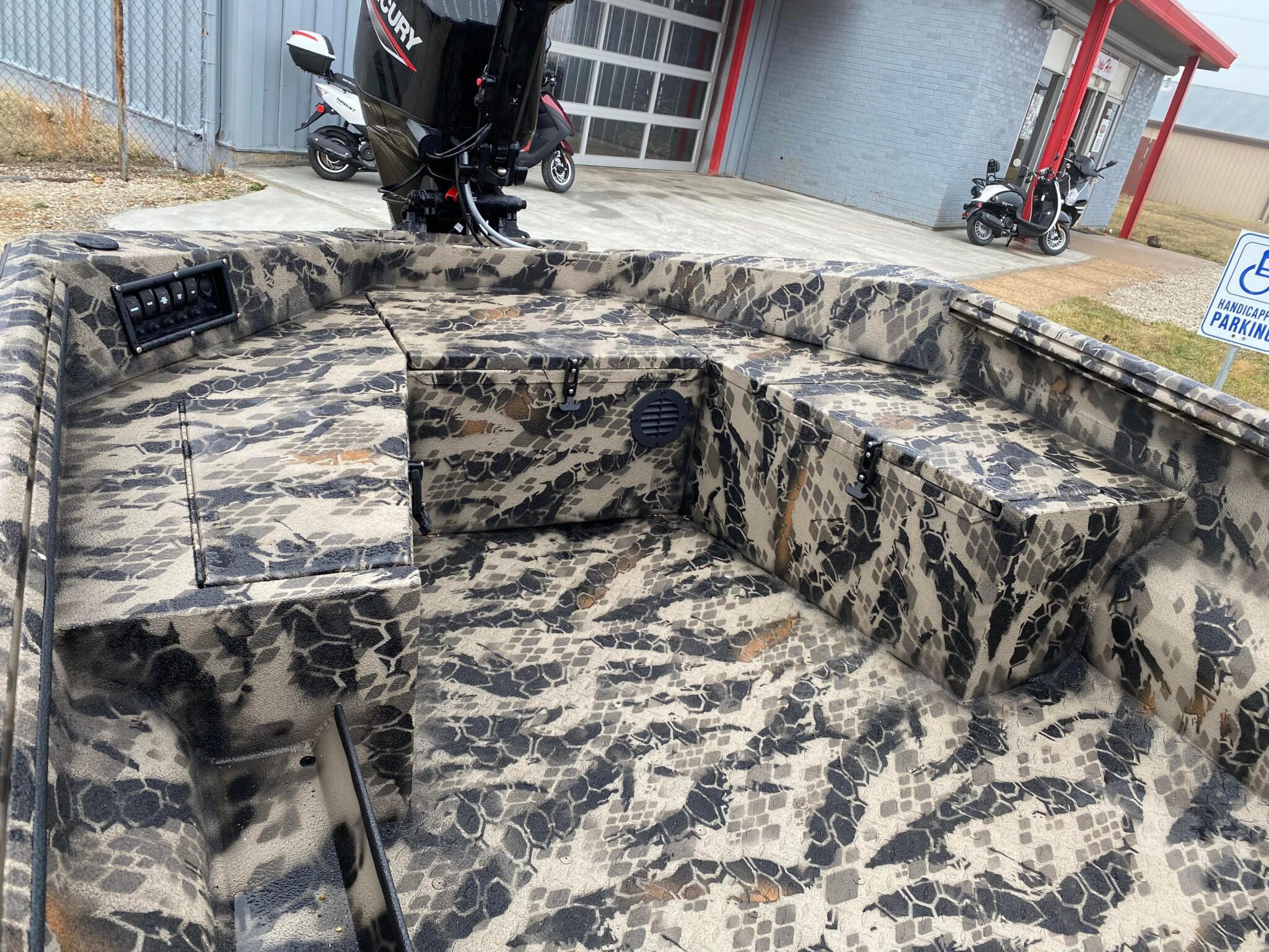 2023 HAVOC 1653 DBST in Septacam Tan Camo Bust'Em Boat Works