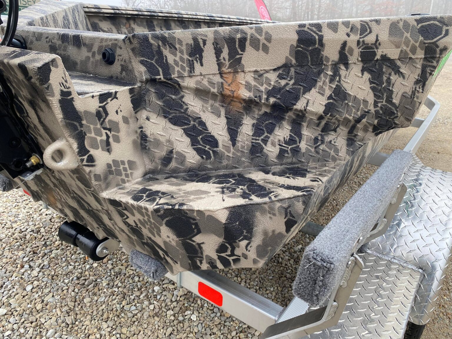 2023 HAVOC 1653 DBST in Septacam Tan CamoBoat & Alum Trailer Bust'Em