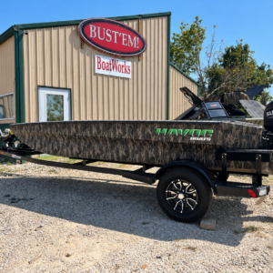 2026 HAVOC 1756 DBST (Bottomland) with Suzuki 60 on Steel Trailer
